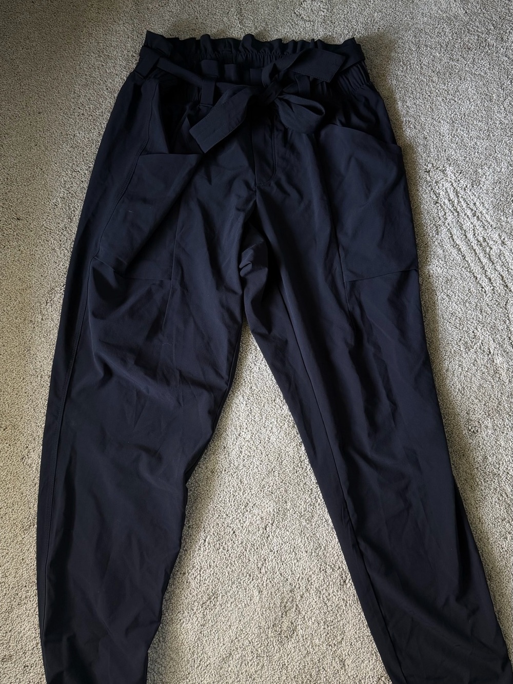 Athleta Women’s Black Drawstring Tapered Pants